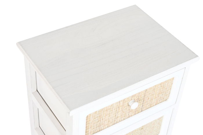 DKD Home Decor Cajonera Cottage Blanco 29 x 90 x 40 cm