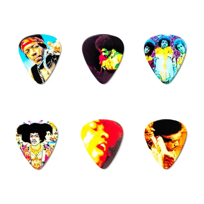 Dunlop Púas Jimi Hendrix Hendrix Montage (bote) Dunlop Púas Jimi Hendrix Hendrix Montage (bote)