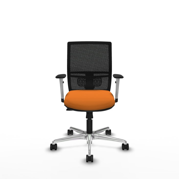 PIQUERAS Y CRESPO Silla de oficina Yunquera Naranja y Negro