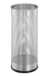 Paraguero Durable En Acero Con Rejilla Capacidad 28.5L Plateado