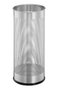 DURABLE Paragüero de acero inoxidable plateado con rejilla