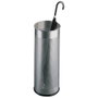DURABLE Paragüero de acero inoxidable plateado con rejilla