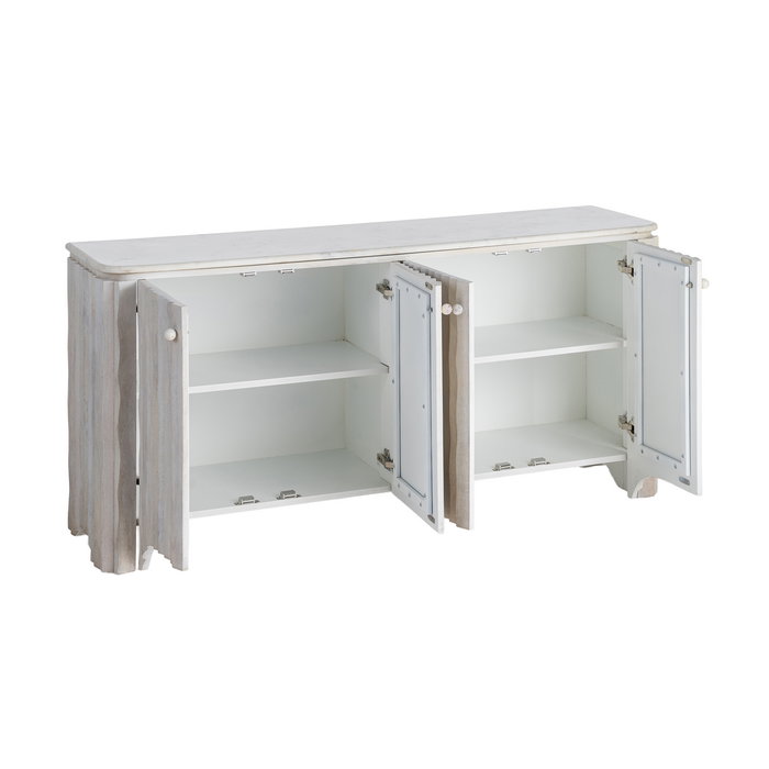 Aparador Madera-Mármol Salón 153 X 41 X 73 cm