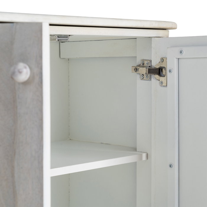 Aparador Madera-Mármol Salón 153 X 41 X 73 cm