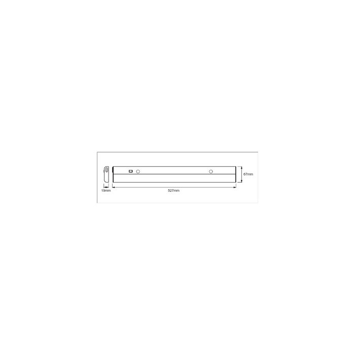 Ledvance Luminaria LED lineal con sensor 12W 760Lm 3000K IP20