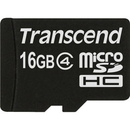 Transcend Tarjeta MicroSDHC 16GB Clase 4 TS16GUSDC4