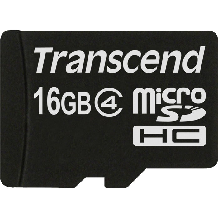 Transcend Tarjeta MicroSDHC 16GB Clase 4 TS16GUSDC4 Transcend Tarjeta MicroSDHC 16GB Clase 4 TS16GUSDC4