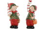 DKD Home Decor Figura Navidad Tradicional Elfo Ceramica Verde Rojo 10 x 25 x 10 cm (6 Unidades)