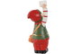 DKD Home Decor Figura Navidad Tradicional Elfo Ceramica Verde Rojo 10 x 25 x 10 cm (6 Unidades)