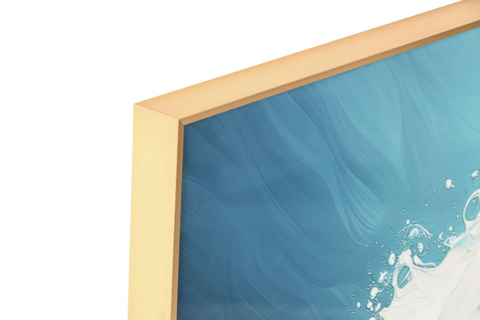 DKD Home Decor Cuadro Aluminio MDF 80x3,5x80 Ola Surtido de 2 unidades