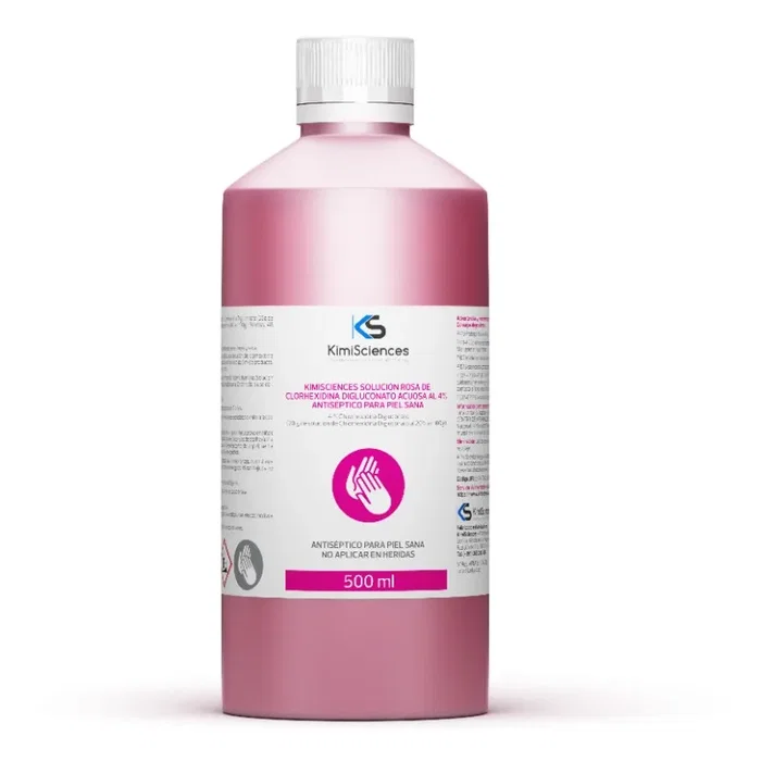 Kimipharma Solución Rosa de Clorhexidina 4% 500 ml