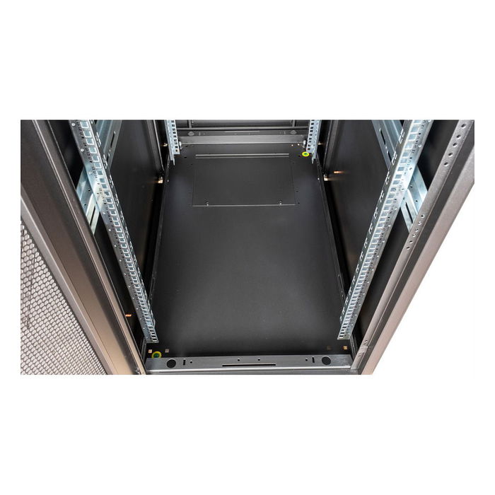 ROLINE Rack Servidor 19 Pulgadas 26U, 600x1000 mm, Negro Perforado, 600 kg Carga, Patas Ajustables, Modelo 26.21.0203