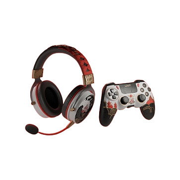 LEXIP Gamepad X UBISOFT Assassin's Creed Shadows PC - Mando Inalámbrico para PC, PS4, Nintendo Switch, Android, Bluetooth/RF/USB, 14 Botones, Vibración, Negro/Oro/Rojo/Blanco