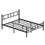 Hanah Home Akın Cama Doble Metal Negro 160x200 cm