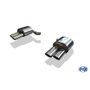 Fox Silencioso Trasero para Porsche Panamera 4.8 L Derecho-Izquierdo FXPO120004-748 - 2x115x85 mm T, Homologación ECE