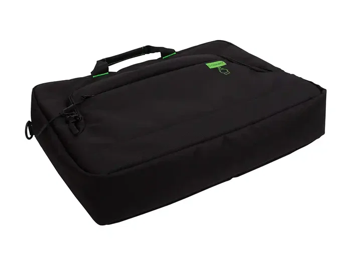 Q-connect Maletín para Portátil 17.2" Negro, 1 Asa, 2 Bolsillos Exteriores, Polietileno Reciclado, Compartimento Acolchado