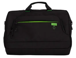 Q-connect Maletín para Portátil 17.2" Negro, 1 Asa, 2 Bolsillos Exteriores, Polietileno Reciclado, Compartimento Acolchado