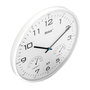 Mebus 52841 Reloj de Pared Analógico con Radio Control, Termómetro e Higrómetro