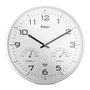 Mebus 52841 Reloj de Pared Analógico con Radio Control, Termómetro e Higrómetro