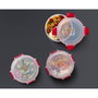 Joseph Joseph Nest Lock Juego de 4 Recipientes de Alimentos Redondos de 1L, Rojo
