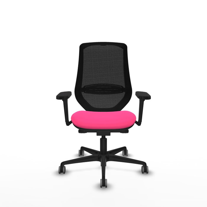 PIQUERAS Y CRESPO Silla de oficina Mardos con mecanismo Sincro/Traslack, Rosa y Negro PIQUERAS Y CRESPO Silla de oficina Mardos con mecanismo Sincro/Traslack, Rosa y Negro