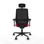 PIQUERAS Y CRESPO Silla de oficina Mardos Rojo/Negro con mecanismo Sincro/Traslack
