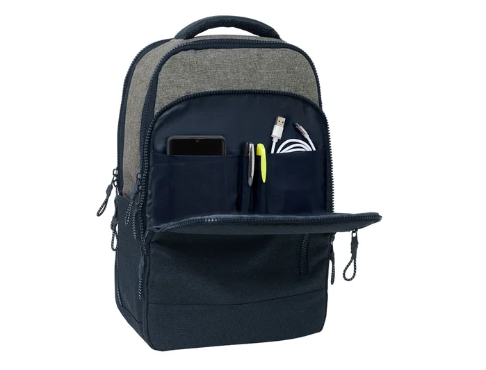 Safta Mochila Kappa Dark Navy para Portátil 15,6'' y Tablet con USB
