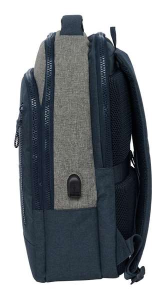 Mochila para Portátil Kappa Dark Navi Gris Azul marino 29 x 44 x 15 cm