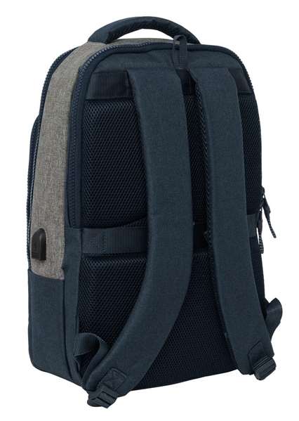 Mochila para Portátil Kappa Dark Navi Gris Azul marino 29 x 44 x 15 cm