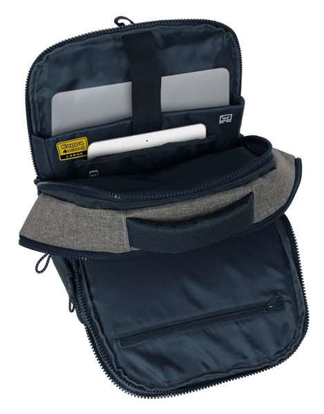 Mochila para Portátil Kappa Dark Navi Gris Azul marino 29 x 44 x 15 cm