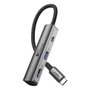 GoodConnections HUB-C002A USB-C HUB 3 puertos HDMI, USB 3.0 y USB-C, Antracita