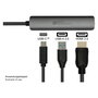GoodConnections HUB-C002A USB-C HUB 3 puertos HDMI, USB 3.0 y USB-C, Antracita