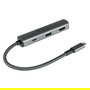 GoodConnections HUB-C002A Hub USB-C 3 Puertos, HDMI 4K, USB-C y USB 3.0, Power Delivery 94W, Aluminio Antracita