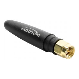DeLOCK Antena LTE con conector SMA de 1,82 dBi omnidireccional rígida negra