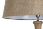 DKD Home Decor Lámpara de Pie de Madera y Yute Tallada 58x58x178 cm