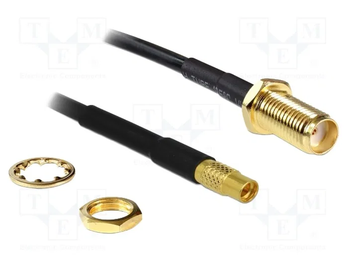 DeLOCK 88579 Cable coaxial SMA hembra a MMCX hembra 200 mm DeLOCK 88579 Cable coaxial SMA hembra a MMCX hembra 200 mm