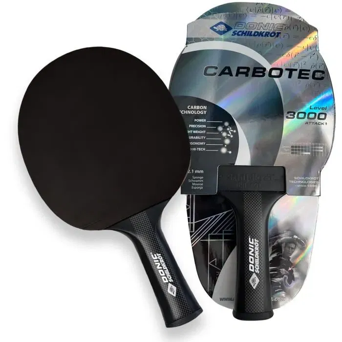 Schildkrot Raqueta de Tenis de Mesa Carbotech 3000 | Pala Profesional de Ping Pong Schildkrot Raqueta de Tenis de Mesa Carbotech 3000 | Pala Profesional de Ping Pong