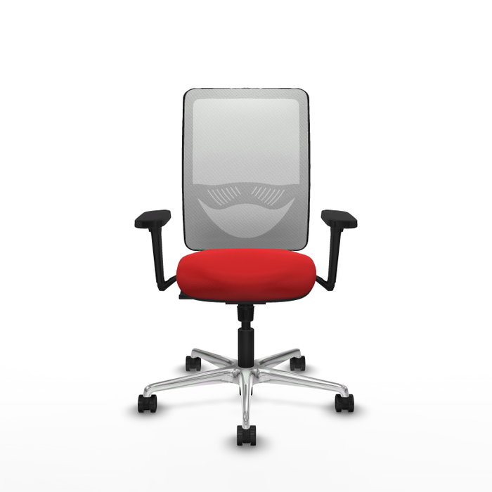 PIQUERAS Y CRESPO Silla de oficina Zulema con mecanismo Sincro, Rojo y Blanco PIQUERAS Y CRESPO Silla de oficina Zulema con mecanismo Sincro, Rojo y Blanco