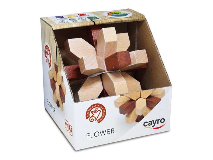 Cayro Flower 10x10 cm. Madera FSC Cayro Flower 10x10 cm. Madera FSC