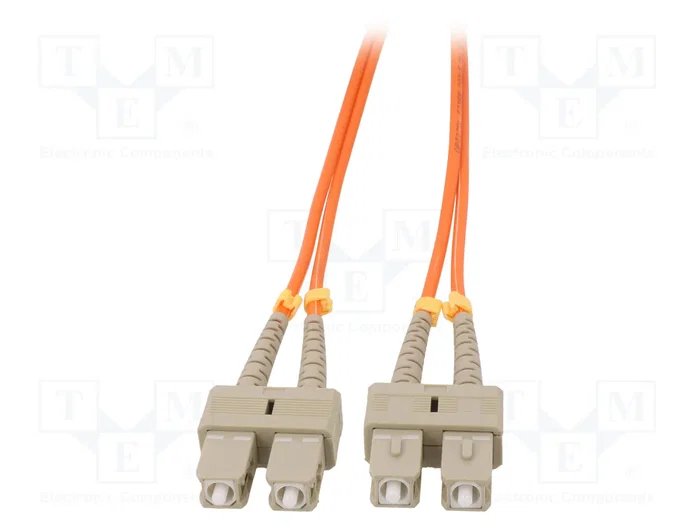 QOLTEC Cable de conexión de fibra óptica OM2 SC/UPC duplex 3m QOLTEC Cable de conexión de fibra óptica OM2 SC/UPC duplex 3m