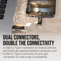 PNY Duo Link 128 GB con conectores USB Type-A y USB Type-C