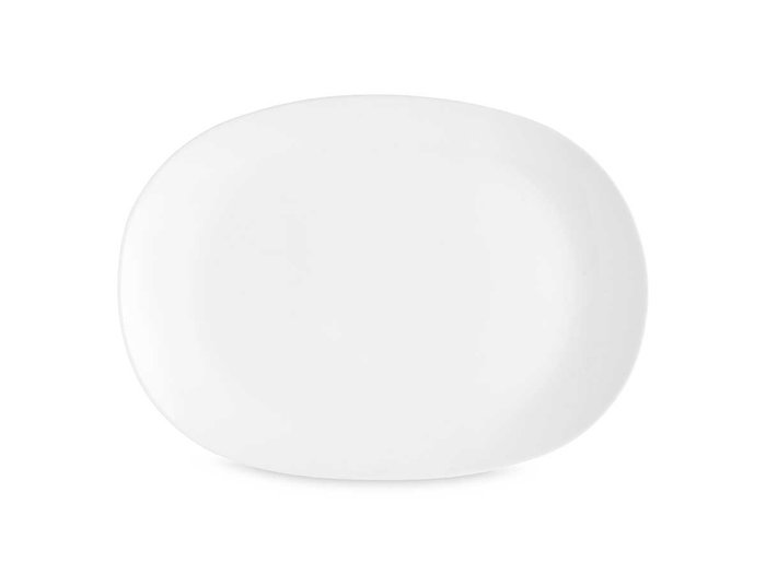 Vivalto Bandeja de Vidrio Opal Rectangular 31 cm, Blanca - Dimensiones: 22x30.5x2.5 cm (Set de 24)