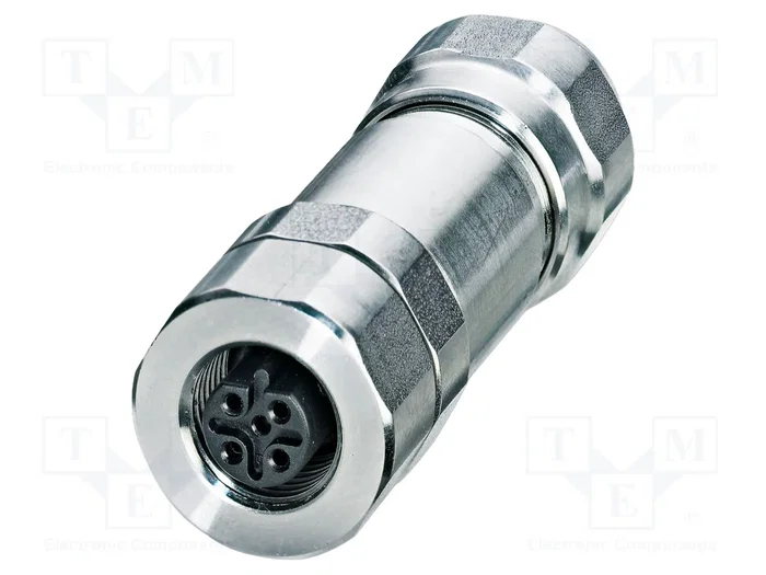 PHOENIX CONTACT Conector M12 Recto de 5 Pines, IP67, Dorado PHOENIX CONTACT Conector M12 Recto de 5 Pines, IP67, Dorado