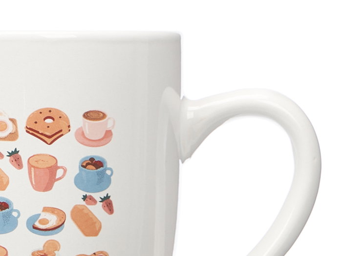 Vessia Taza Porcelana Coffee House Surtidos 350 ml (12.4 x 10 x 8.3 cm) (Set de 27)