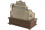 DKD Home Decor Decoración Metal Caja Plateado y Marrón