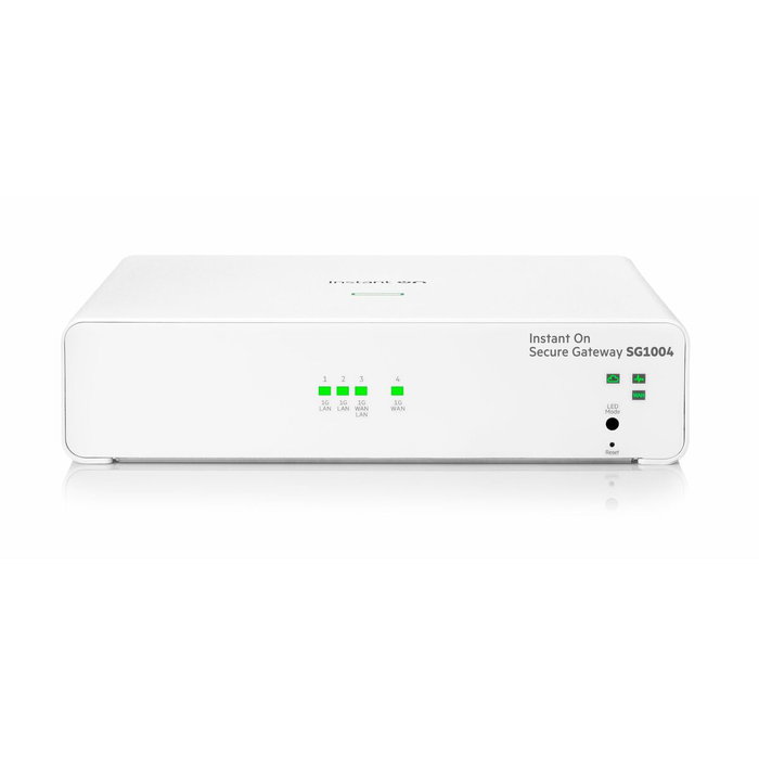 HPE Networking Instant On SG1004 Secure Gateway de 4 puertos Gigabit HPE Networking Instant On SG1004 Secure Gateway de 4 puertos Gigabit