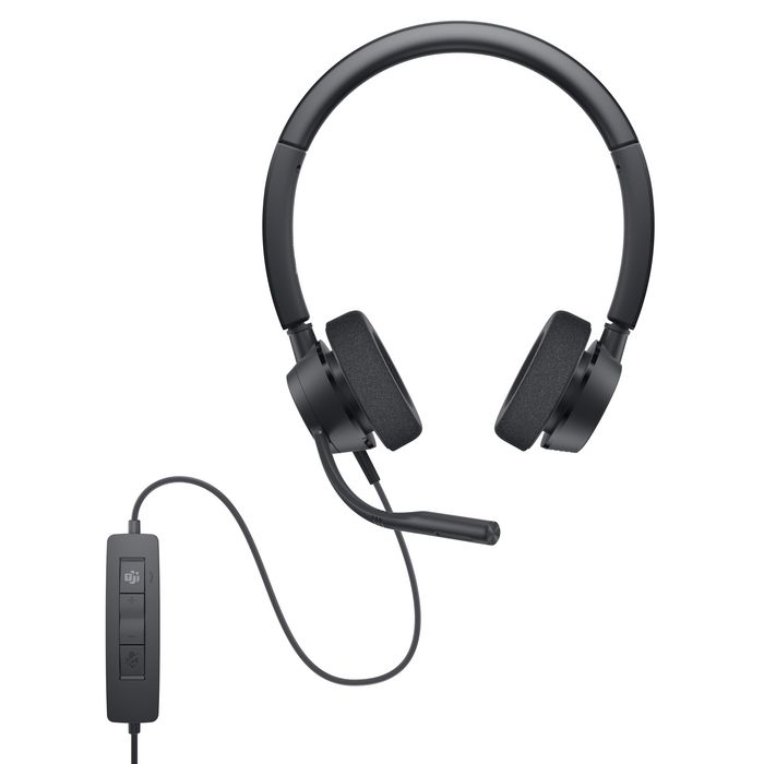Dell Auriculares Estéreo con Cable WH3022, Certificación Teams, Controles de Llamada, Audio Nítido