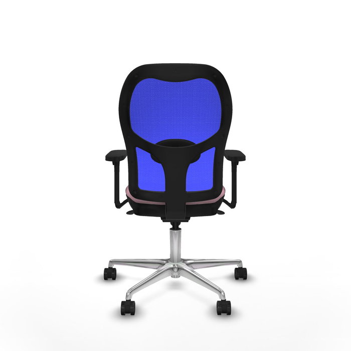 PIQUERAS Y CRESPO Silla de oficina Jorquera con mecanismo Sincro, Rosa y Azul