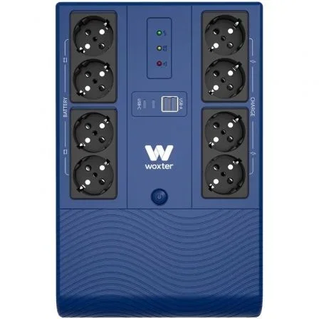 Woxter SAI Línea Interactiva UPS 800 VA/480W/ 8 Salidas/ Formato Torre Woxter SAI Línea Interactiva UPS 800 VA/480W/ 8 Salidas/ Formato Torre