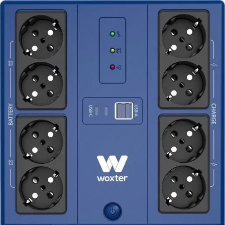 Woxter SAI Línea Interactiva UPS 800 VA/480W/ 8 Salidas/ Formato Torre Woxter SAI Línea Interactiva UPS 800 VA/480W/ 8 Salidas/ Formato Torre